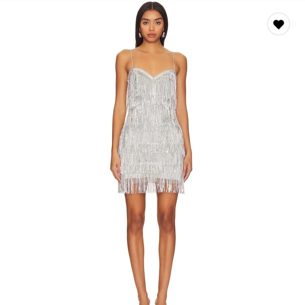 Samara Mini Dress in Silver